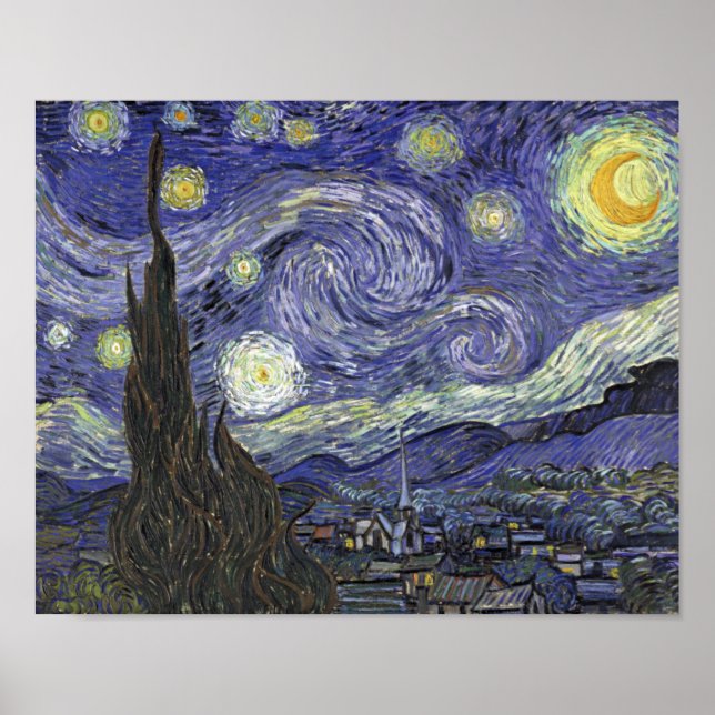 Starry Night - Vincent van Gogh Poster (Framsidan)