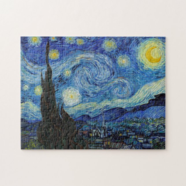 Starry Night, Vincent van Gogh Pussel (Horisontell)