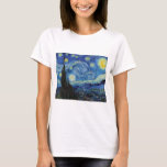 Starry Night, Vincent van Gogh T Shirt<br><div class="desc">Vincent Willem van Gogh (30 mars 1853-29 juli 1890) var en nederländsk postimponerande målare som tillhör den mest berömd och inflytelserika figurer i den Westerna konsten. På drygt ett decennium skapat han omkring 2 100 konstverk, varav omkring 860 oljemålningar, varav de flesta är från de senaste två åren Hans liv....</div>