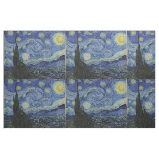Starry Night Vincent van Gogh Tiled Tyg