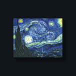 Starry Night Vincent van Gogh Vintage Painting Art Canvastryck<br><div class="desc">Vincent van Gogh (holländska, 1853-1890) Starry Night, 1889, Oil on canvas Unframed: 73 × 92 cm (28, 7 × 36, 2 tum) Denna tavla skildrar synen från det öster-vända fönstret på Van Goghs asylrum på Saint-Rémy-de-Provence, tillade, tillade en idealiserad by. Det har funnits i den permanenta samlingen av Modern Art-museet...</div>