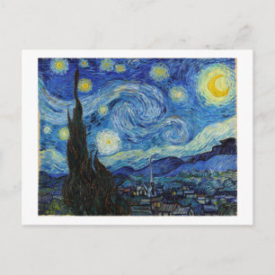 Starry Night, Vincent van Gogh Vykort