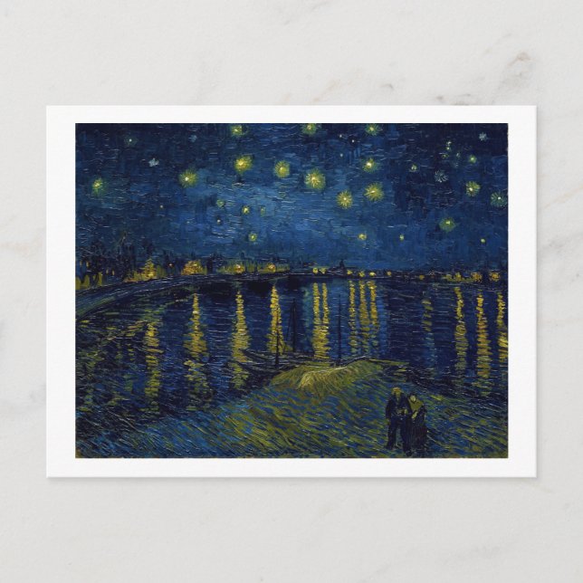 Starry Night, Vincent van Gogh Vykort (Framsida)