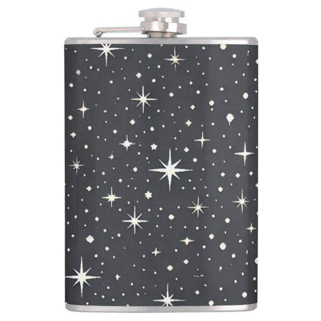 Starry Night   Vinyl Wrapped Flask Fickplunta (Framsidan)