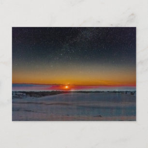 Starry Night visas över Silver Sjö Dunes, MI Vykort