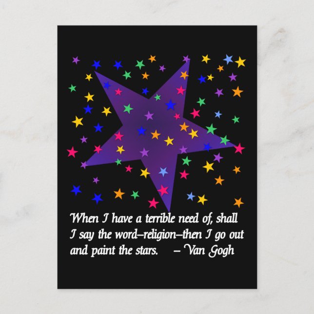 Starry Night Vykort (Framsida)