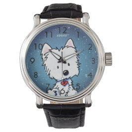 Starry Night Westie Watch Armbandsur