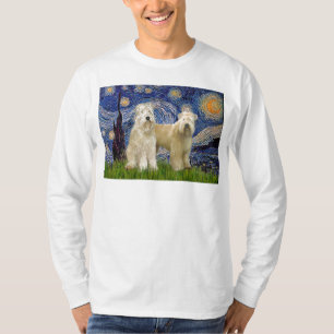 Starry Night - Wheaten Terriers (2) T-shirt