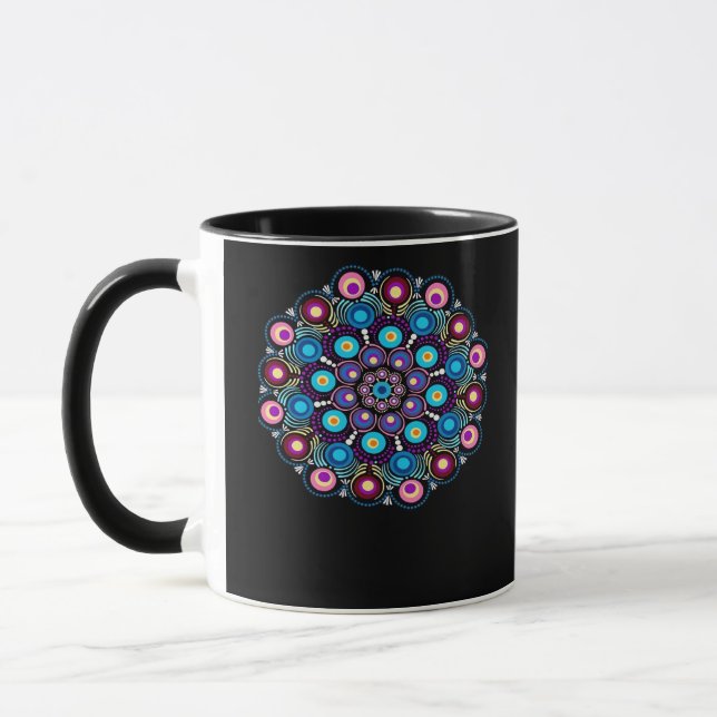 Starry Night Whimsigoth Dot Mandala Mugg (Vänster)