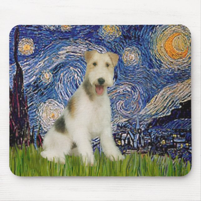 Starry Night - Wire Fox Terrier (M) Musmatta (Framsidan)