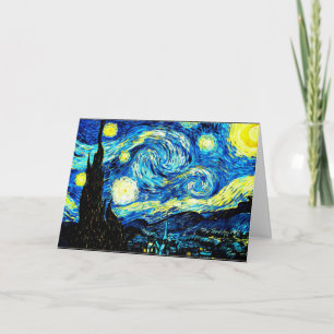 Starry Night, World berömd-målning av van Gogh Kort