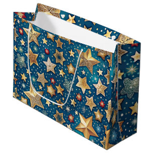 Starry Night Wrapping Papper Shimmering and Festiv