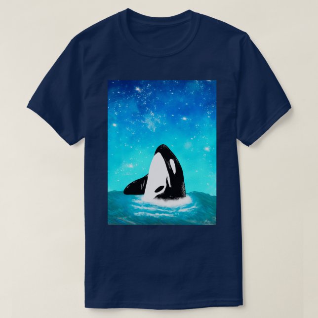 Starry Orca T Shirt (Design framsida)
