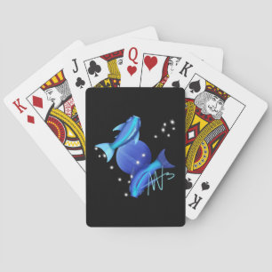 Starry Pisces Neptune Zodiac Casinokort