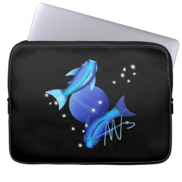 Starry Pisces Neptune Zodiac Laptop Fodral