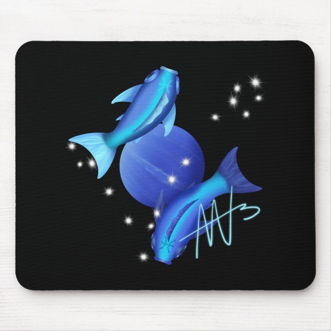 Starry Pisces Neptune Zodiac Musmatta (Framsidan)
