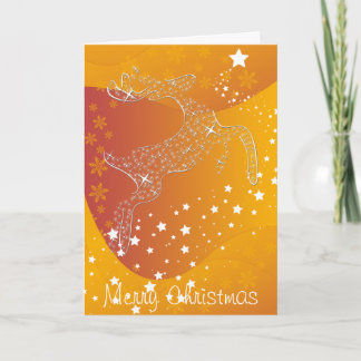 Starry Reindeer Card Helgkort