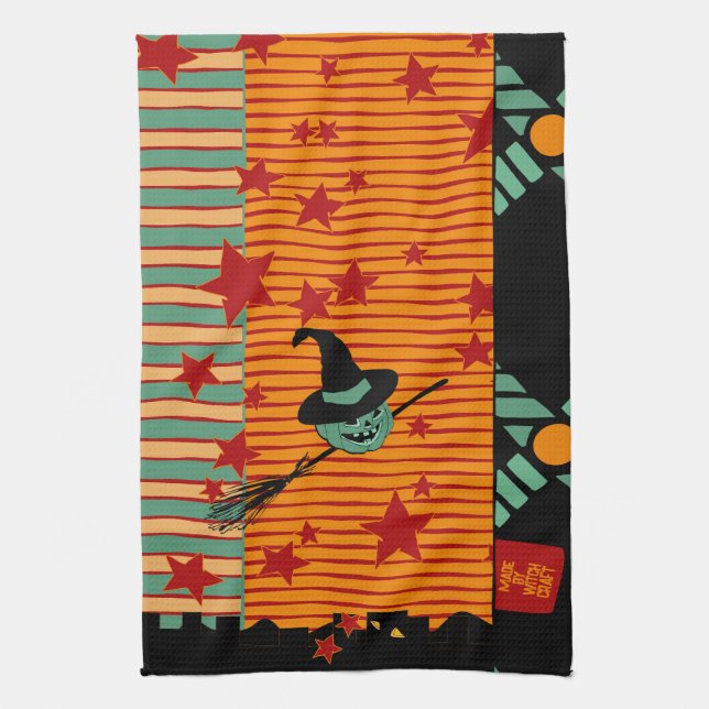 Starry Ride with Green Jack Tea Towel Kökshandduk (Vertikal)