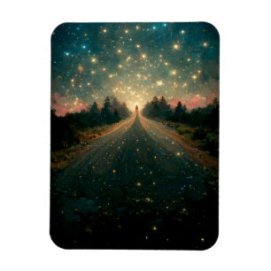 Starry Road Fantasy Ligcape Sci-Fi Magnet