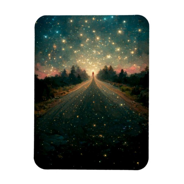 Starry Road Fantasy Ligcape Sci-Fi Magnet (Vertikal)