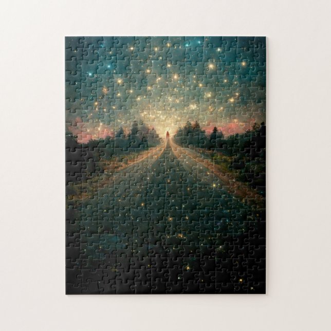 Starry Road Fantasy Ligcape Sci-Fi Pussel (Vertikal)