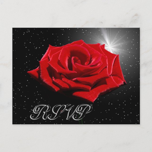 Starry Romantic Night Vykort (Framsida)