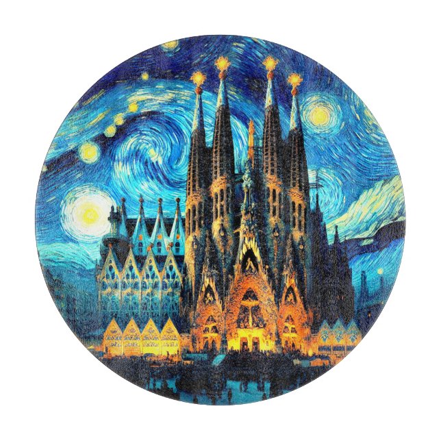 Starry Sagrada Familia Barcelona (Framsidan)