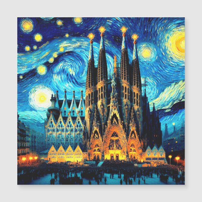 Starry Sagrada Familia Barcelona (Framsida)