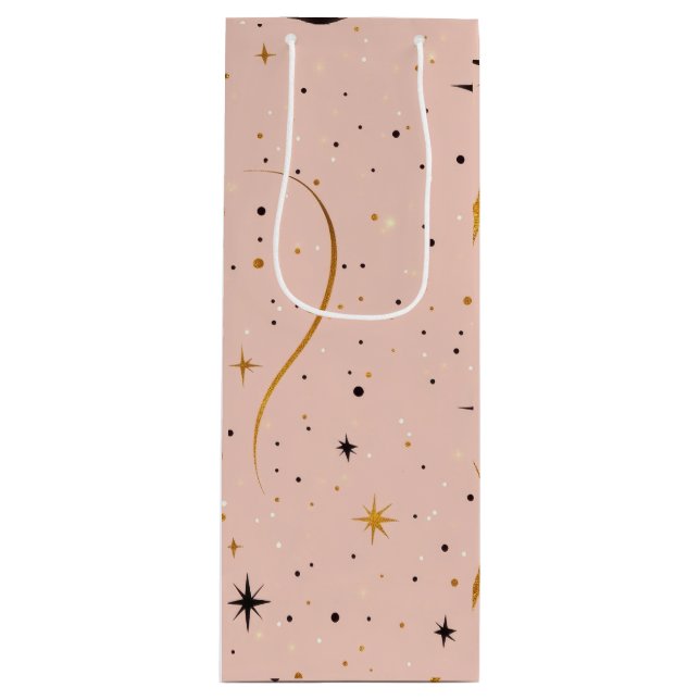 Starry Sip - Vin-säck med Star Mönster (Framsidan)