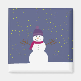 Starry Snögubbe magnet