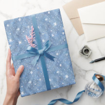 Starry Snowflake Serenity Winter Wrapping Papper