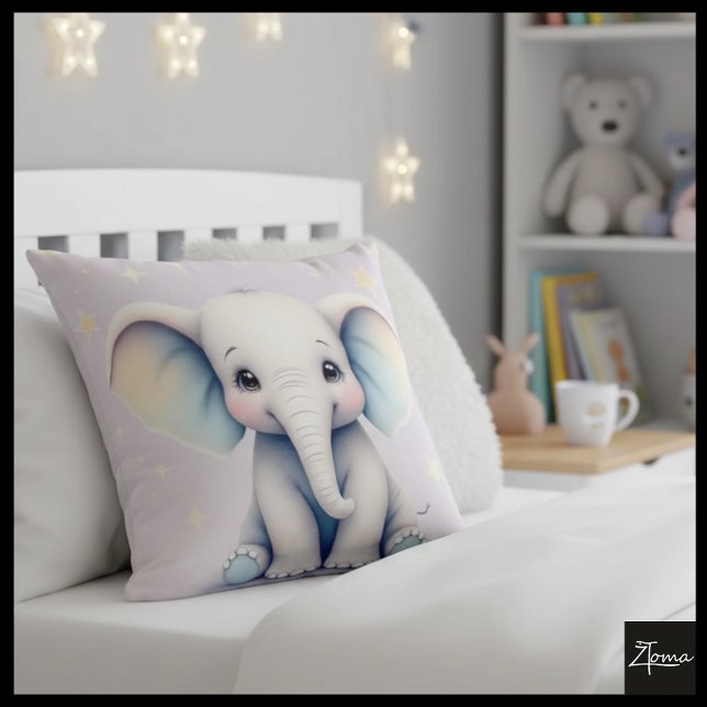 Starry Snuggle Elephant Pillow Kudde (Skapare uppladdad)