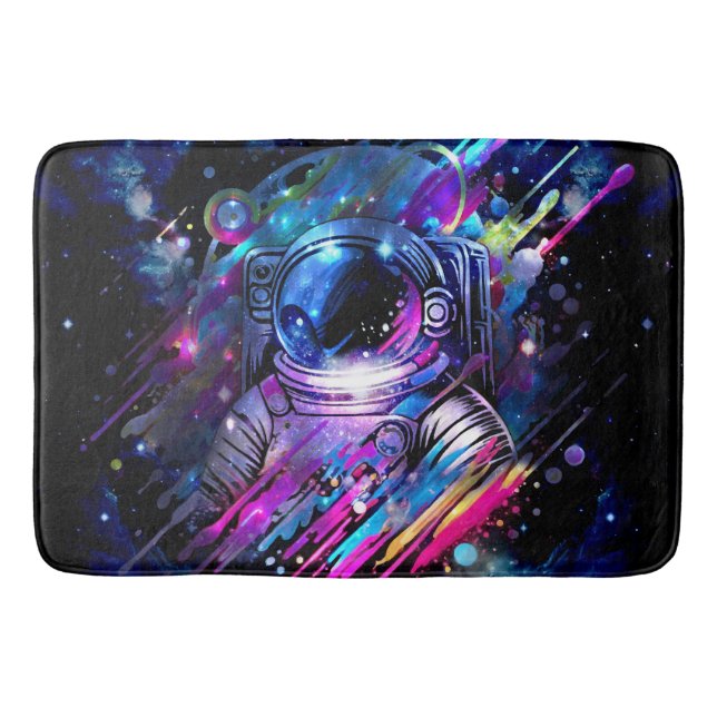 Starry Space-astronaut färg Stänk Badrumsmatta (Framsidan)