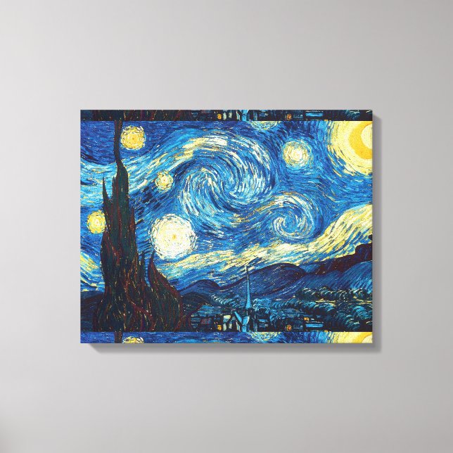 Starry Starry Night av Vincent Van Gogh Canvas Art (Framsida)
