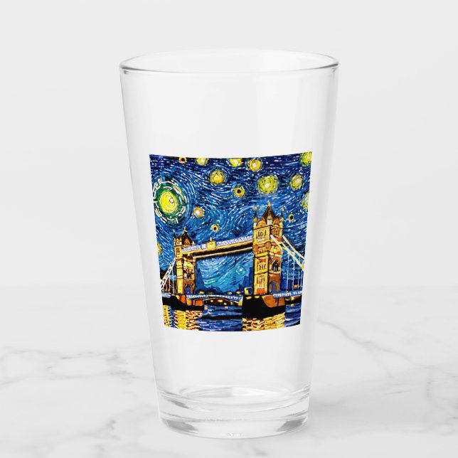 Starry Starry Night London England Glaskopp (Framsida)