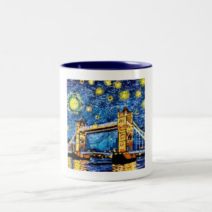 Starry Starry Night London England Två-Tonad Mugg