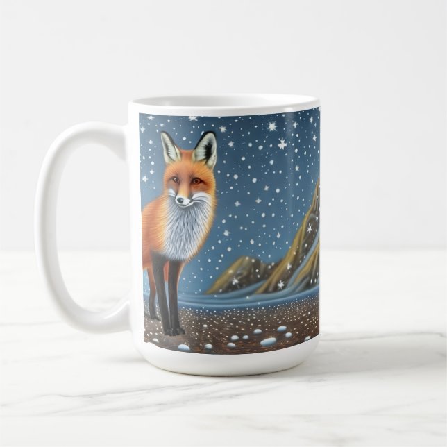 Starry Starry Night Storybook Fox Kaffemugg (Vänster)