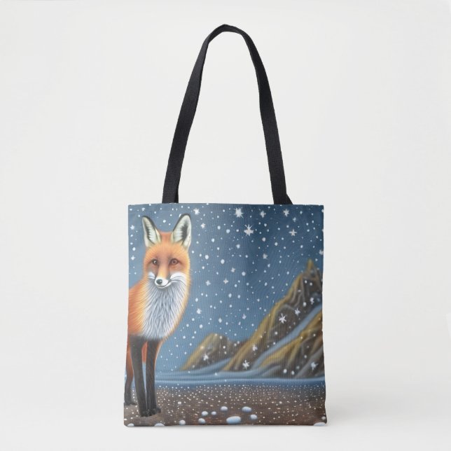 Starry Starry Night Storybook Fox Tygkasse (Framsida)