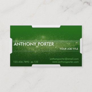 Starry struktur - grönt visitkort