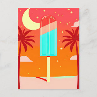 Starry Summer Handflatan Ice Oasis Helg Vykort