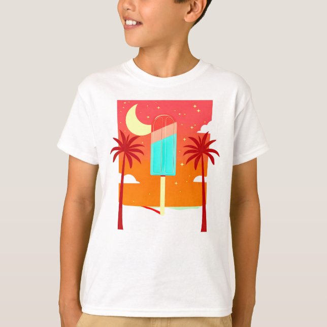 Starry Summer Handflatan Ice Oasis T Shirt (Framsida)