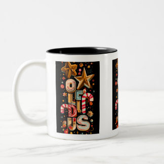 Starry Typography Coffee Mug – Holiday Edition Två-Tonad Mugg