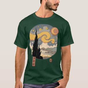 Starry Ukiyoe Night T Shirt