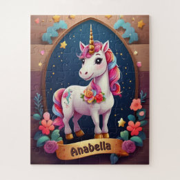 Starry Unicorn Dreams Personlig Pussel