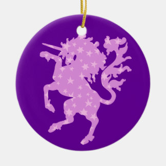 Starry Unicorn Julgransprydnad Keramik