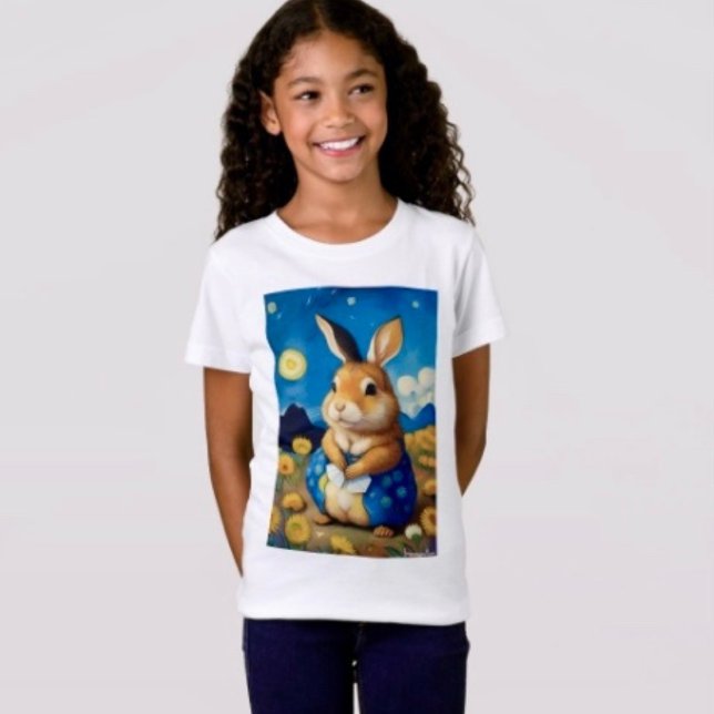 Starry Vår Bunny Kids T-Shirt (Skapare uppladdad)