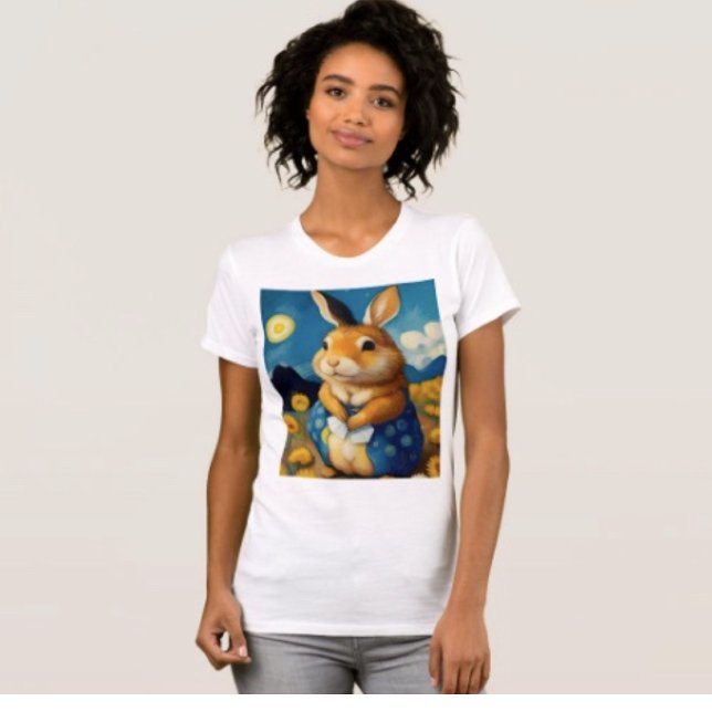 Starry Vår Bunny T-Shirt (Skapare uppladdad)