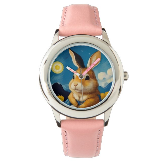 Starry Vår Bunny Watch Armbandsur (Framsida)