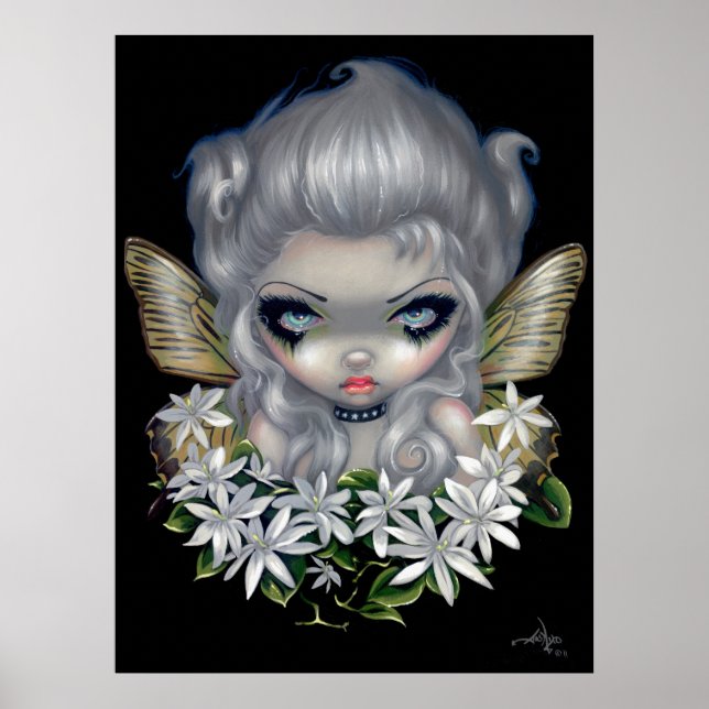Starry Vild Jasmine Fairy ART PRINT gothys fantasi Poster (Framsidan)
