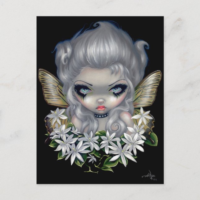 "Starry Vild Jasmine Fairy" vykort (Framsida)